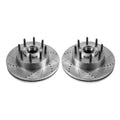Power Stop 13-22 Ford F-350 Super Duty Front Drilled & Slotted Rotor - Pair
