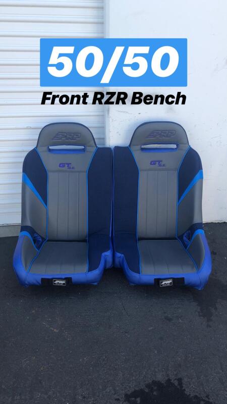 PRP Polaris RZR S 900/XP 1000/Turbo/Turbo S GT/S.E. 50/50 Front Suspension Bench Seat