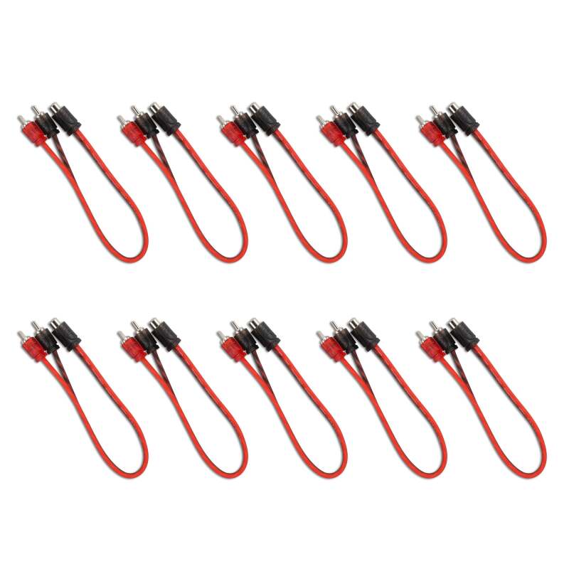 DS18 Level 1 RCA Y Connector 1 Female to 2 Male 10 x Pack