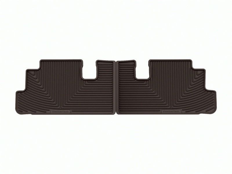 WeatherTech 22-23 Infiniti QX60 / Nissan Pathfinder Rear Rubber Mats - Cocoa