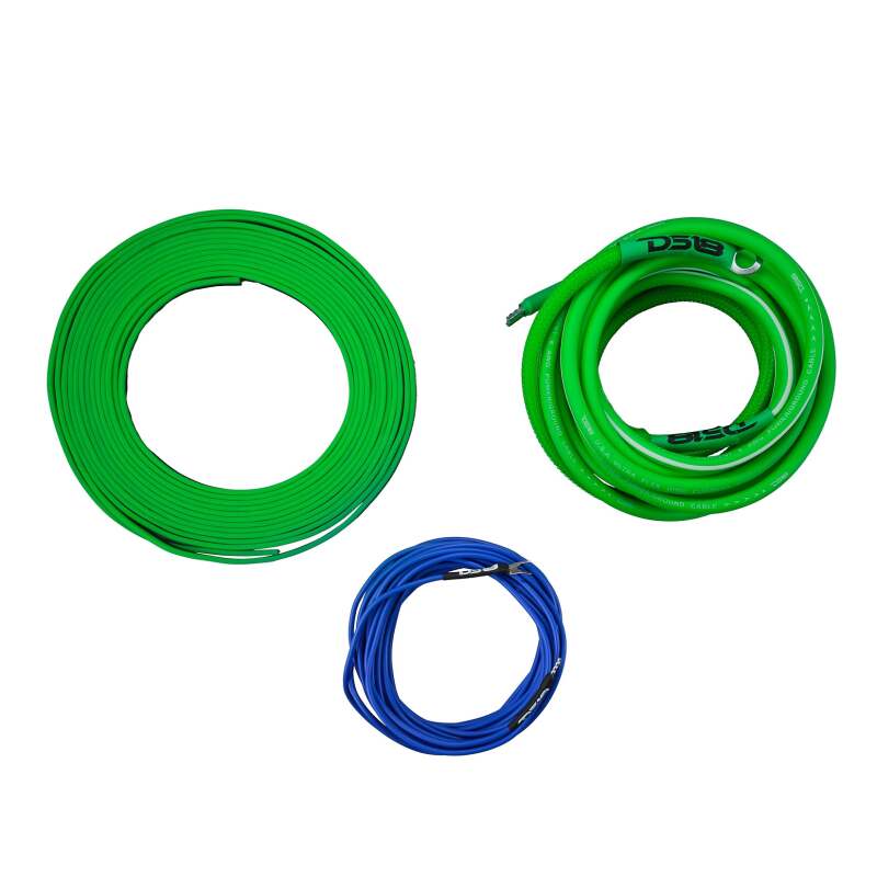 DS18 8-GA Amplifier Install Kit Advance- Green