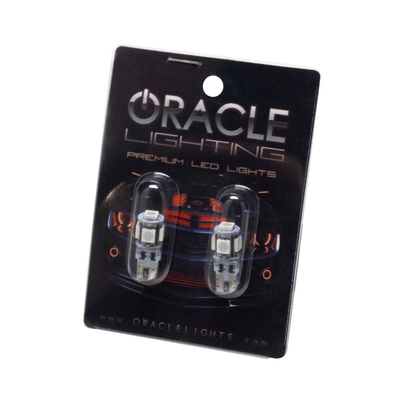 Oracle T10 5 LED 3 Chip SMD Bulbs (Pair) - Purple