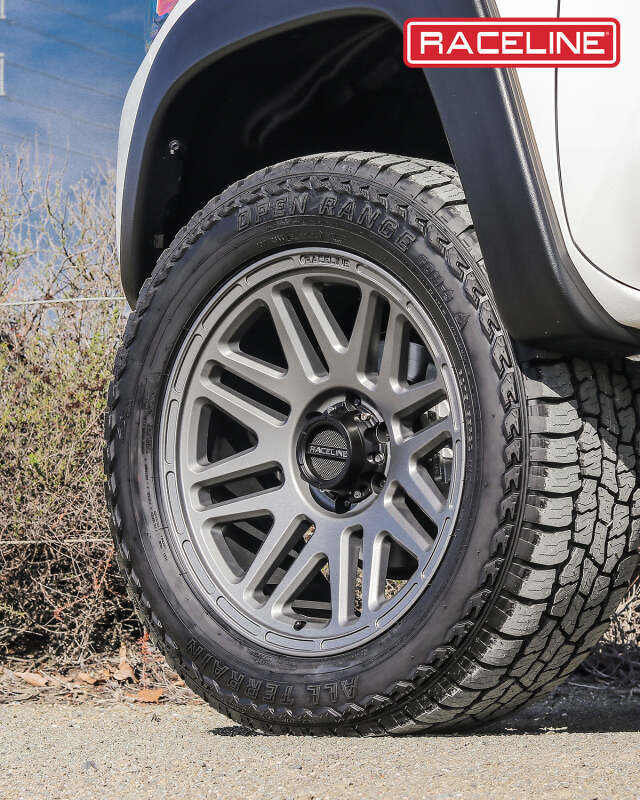 Raceline 944GS Outlander 16x8in / 5x139.7 BP / 0mm Offset / 106.5mm Bore - Greystone Wheel
