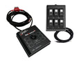 sPOD SourceLT on RAM Mount w/Red LED Switch Panel for 36in Battery Cables