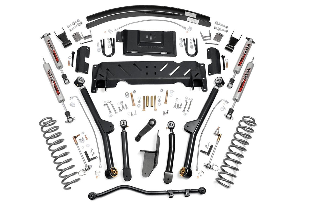 4.5 Inch Lift Kit Long Arm AAL NP242 Jeep Cherokee XJ 4WD (1984-2001) Rough Country