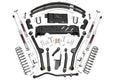 4.5 Inch Lift Kit Long Arm RR Leafs NP242 Jeep Cherokee XJ 4WD (84-01) Rough Country
