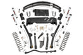 4.5 Inch Lift Kit Long Arm RR Leafs NP242 V2 Jeep Cherokee XJ (84-01) Rough Country