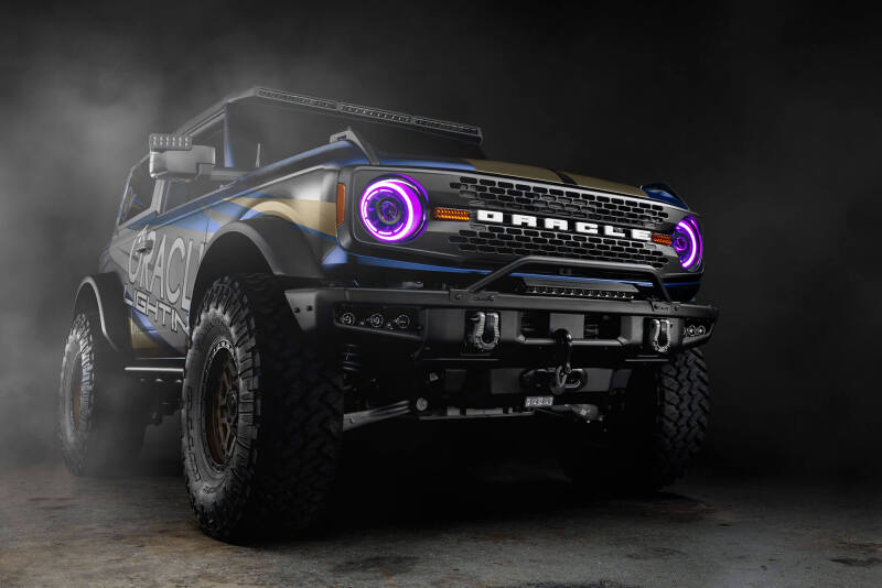 Oracle 2021+ Ford Bronco Oculus Bi-LED Projector Headlights - ColorSHIFT LED