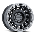 Raceline 957BS Halo 17x8.5in / 6x120 BP / 0mm Offset / 67.1mm Bore - Black & Silver Lip Wheel