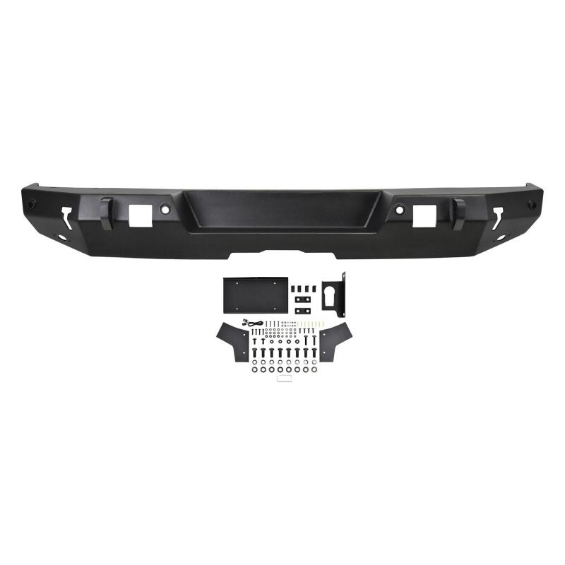 Westin 18-19 Jeep Wrangler JL WJ2 Rear Bumper w/ Sensors (Excl. Wrangler JK) - Textured Black