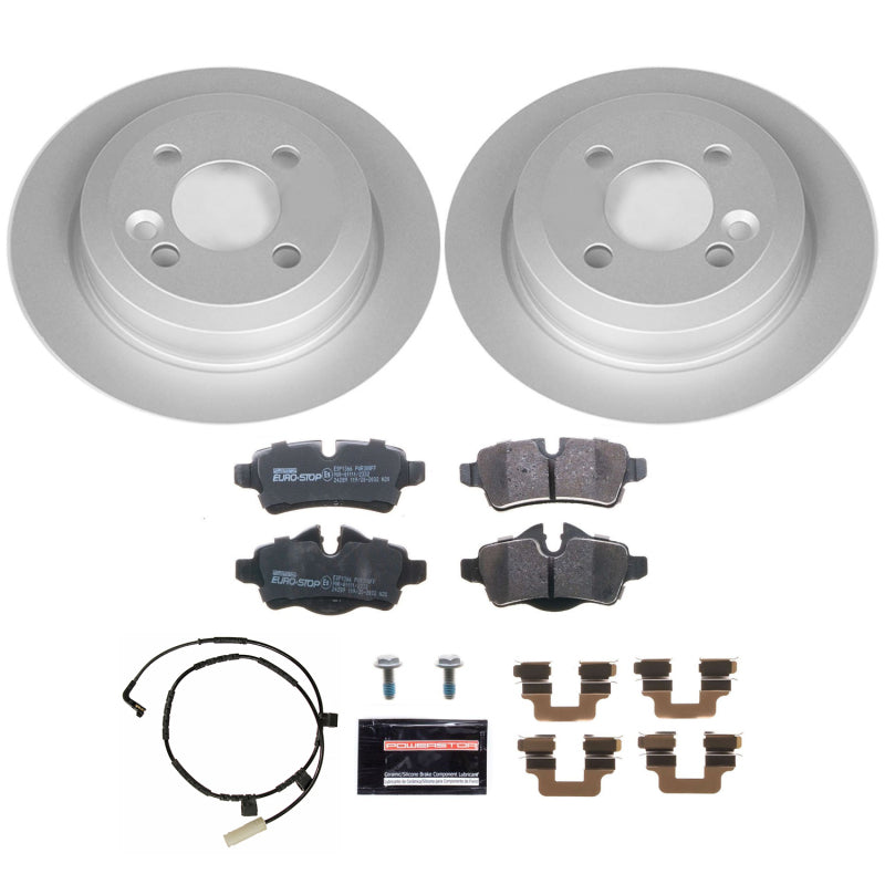 Power Stop 07-10 Mini Cooper Rear Euro-Stop Brake Kit