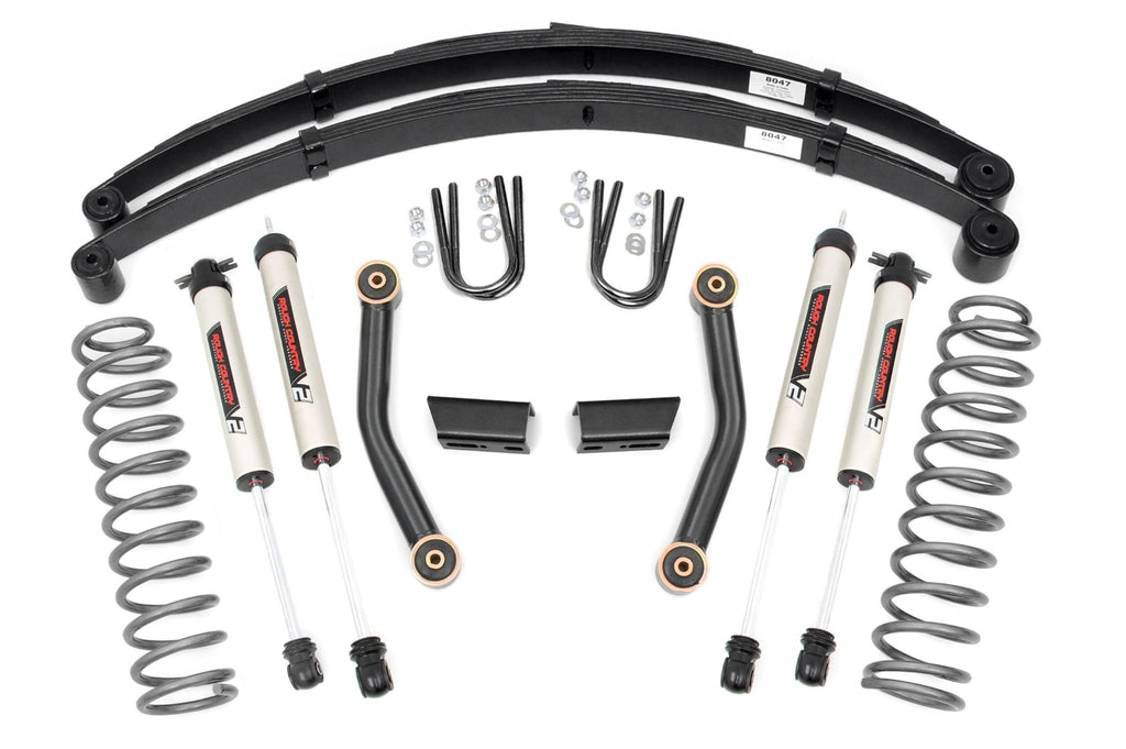 3 Inch Lift Kit Series II RR Springs V2 Jeep Cherokee XJ (84-01) Rough Country