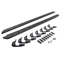 RB10 Slim Line Running Boards With Mounting Brackets Curved  Textured Black 2014-2018 Silverado/Sierra 1500/2500 HD Go Rhino