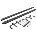 RB10 Slim Line Running Boards With Mounting Brackets Curved Textured Black 2009-2014 Dodge Ram 1500 Extended Cab Go Rhino