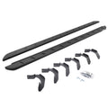 RB10 Slim Line Running Boards With Mounting Brackets Curved Textured Black 2004-2014 Ford F-150 Extended Cab Go Rhino