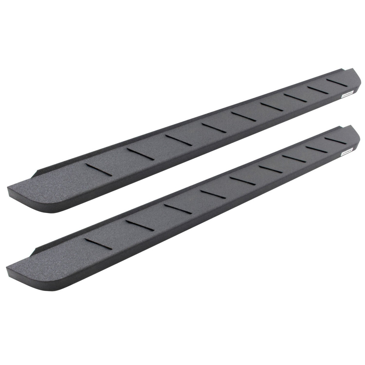 RB10 Running Boards With Mounting Brackets & 2 Pairs of Drop Steps Kit Protective Bedliner Coating 1999-2016 Ford F-250/F-350 Go Rhino