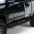 RB10 Running Boards With Mounting Brackets Protective Bedliner Coating 2015-2018 Ram 1500 Go Rhino