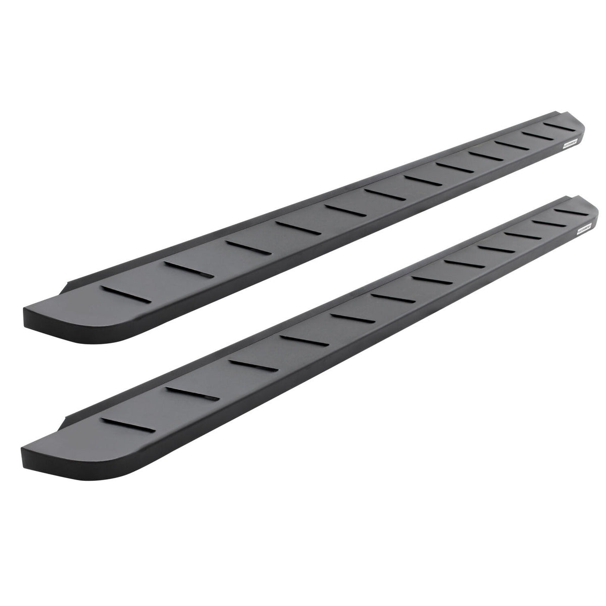 RB10 Running Boards With Mounting Brackets & 2 Pairs of Drop Steps Kit Textured Black 2015-2018 Ram 1500 Extended Cab Go Rhino