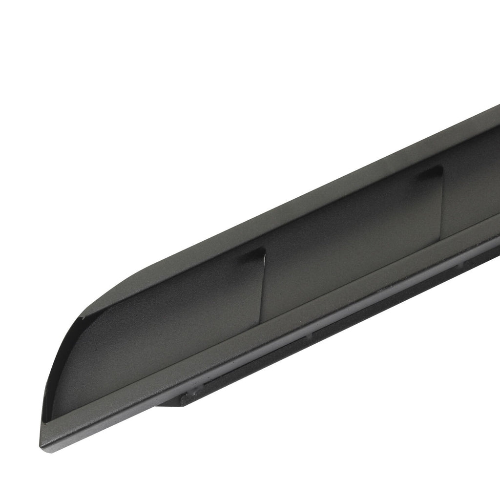 RB10 Slim Line Running Boards With Mounting Brackets Curved Textured Black 2015-2018 Ram 1500 Extended Cab Go Rhino