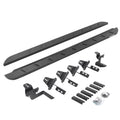RB10 Slim Line Running Boards With Mounting Brackets Textured Black For 2007-2018 Jeep Wrangler JK 4 Door Go Rhino