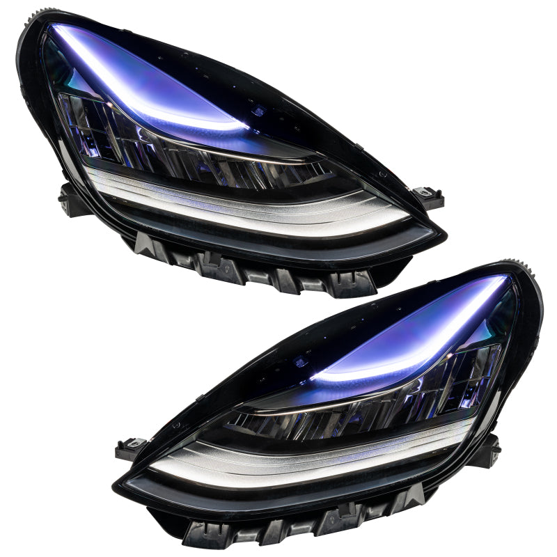 Oracle 17-21 Tesla Model 3 Headlight DRL Upgrade Kit - ColorSHIFT