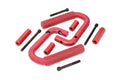 Grab Handles Steel Front Red Jeep Wrangler JK/Wrangler Unlimited (07-18) Rough Country