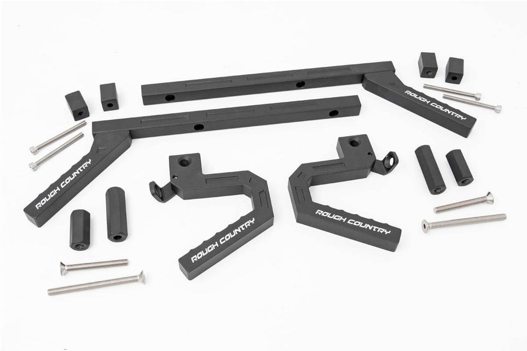 Grab Handles Alum FR & RR Jeep Wrangler JK/Wrangler Unlimited (07-18) Rough Country