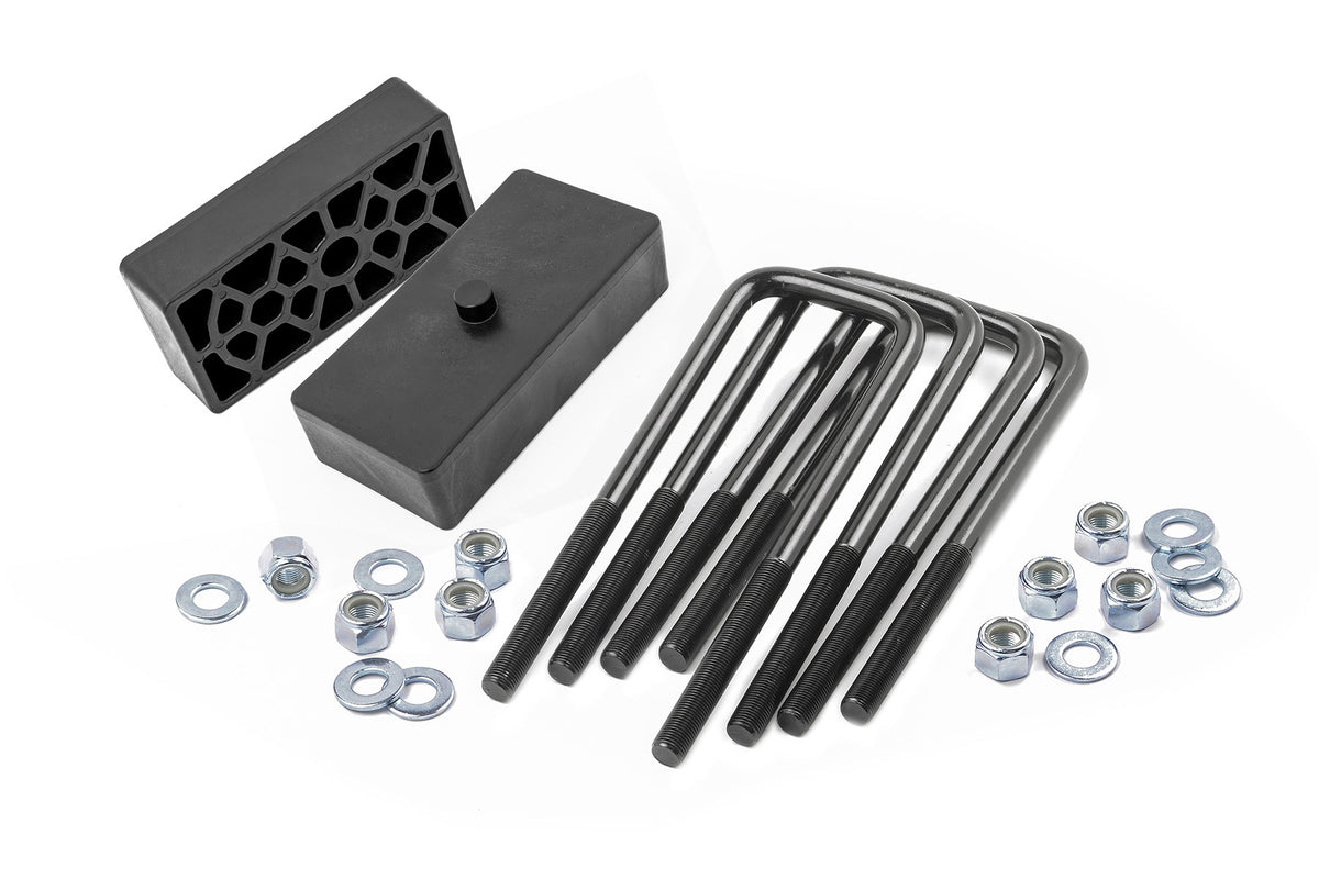1.5 Inch Block & U-Bolt Kit Chevy Silverado 2500 HD 2WD/4WD (2001-2010) Rough Country