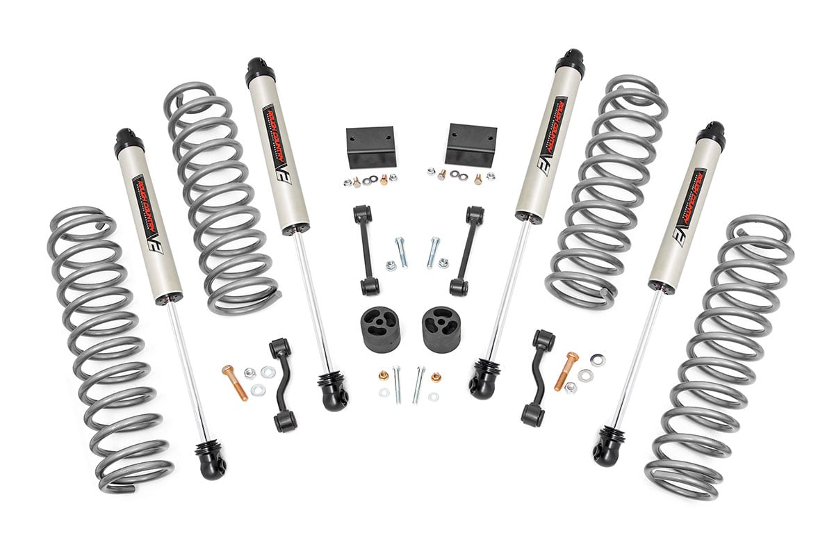 2.5 Inch Lift Kit Coils V2 Jeep Wrangler Unlimited Rubicon 4WD (18-23) Rough Country