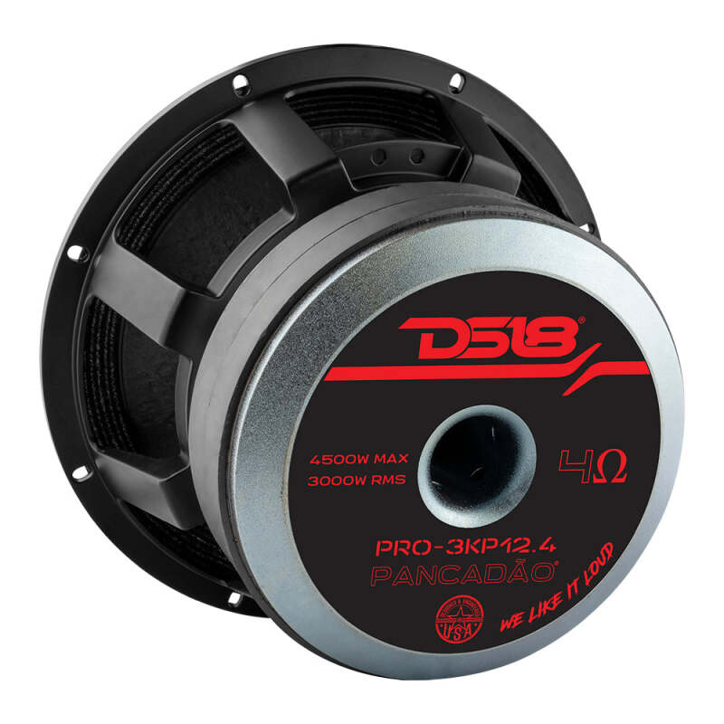 DS18 12in 3000 Watts RMS 4 ohm Mid-Bass Loudspeaker