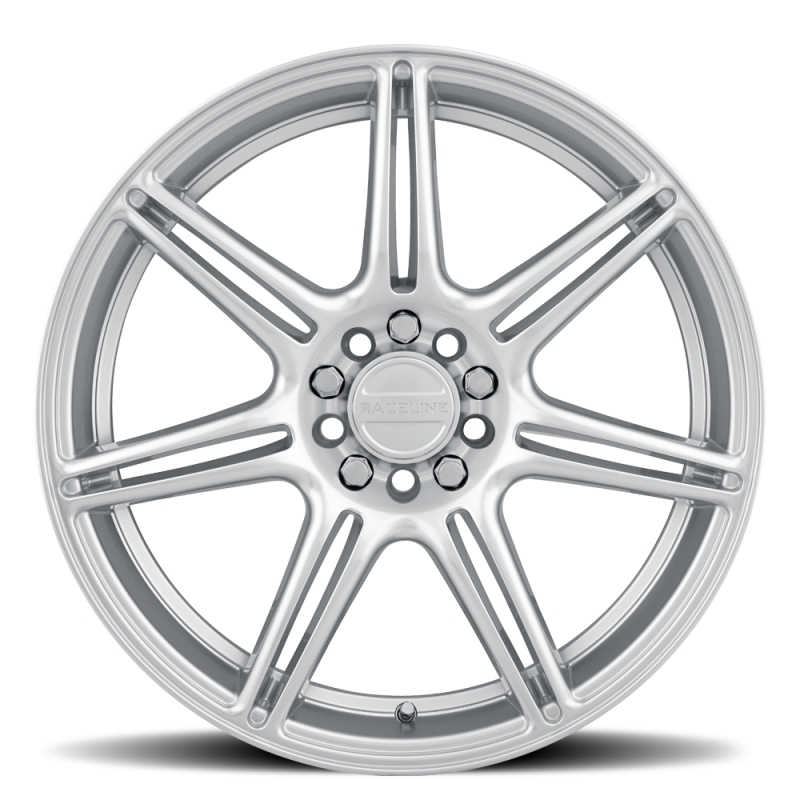 Raceline 148HS Apex 16x7in / 5X110 / 5X115 BP / 40mm Offset / 72.62mm Bore - Hyper Silver