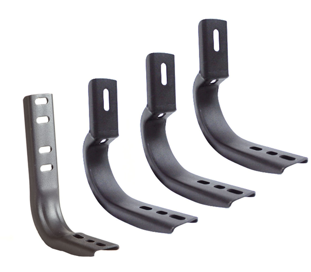 OE Xtreme Wheel to Wheel Side Steps Mounting Brackets Only Black Powder Coat 2011-2013 Silverado/Sierra 2500 HD Go Rhino