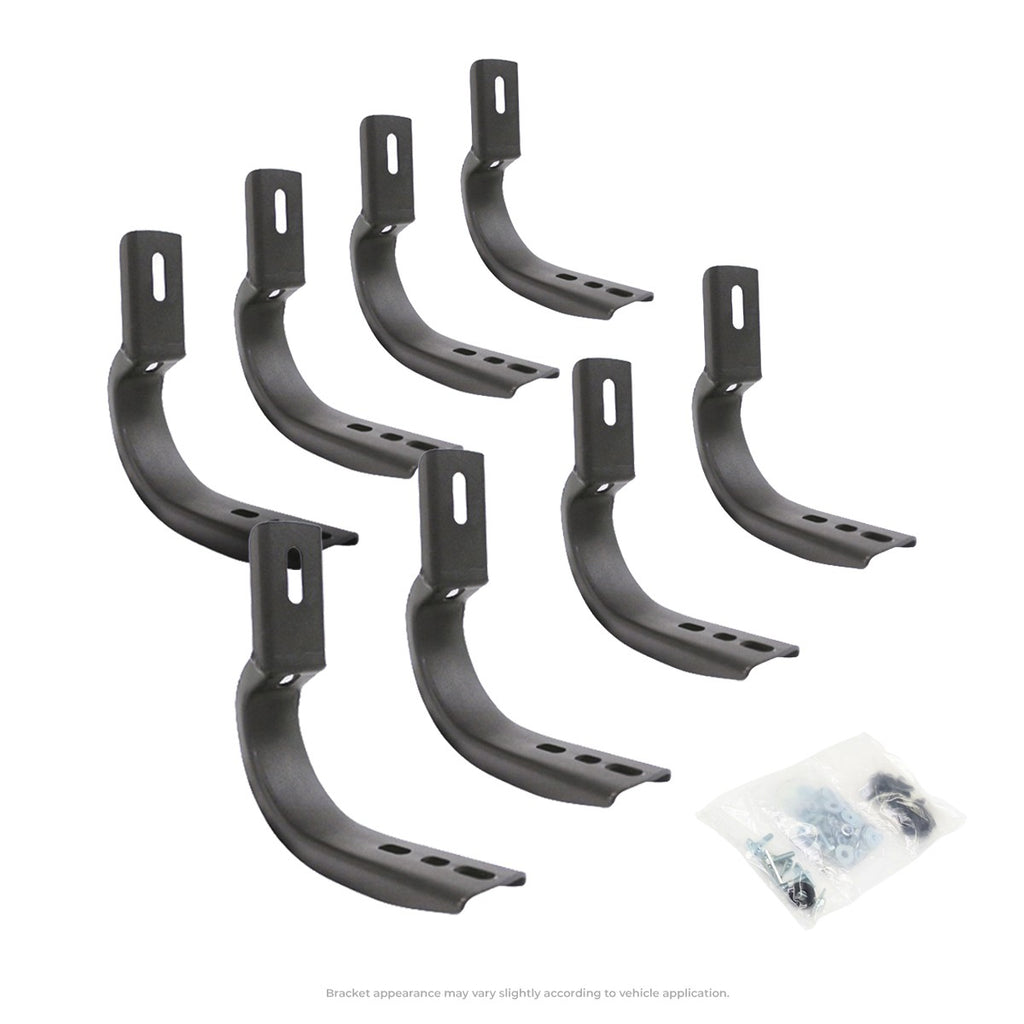 OE Xtreme Side Steps Mounting Brackets Only Textured Black 2019-2026 Sierra 1500 2020-2025 Silverado/Sierra 2500 HD Go Rhino
