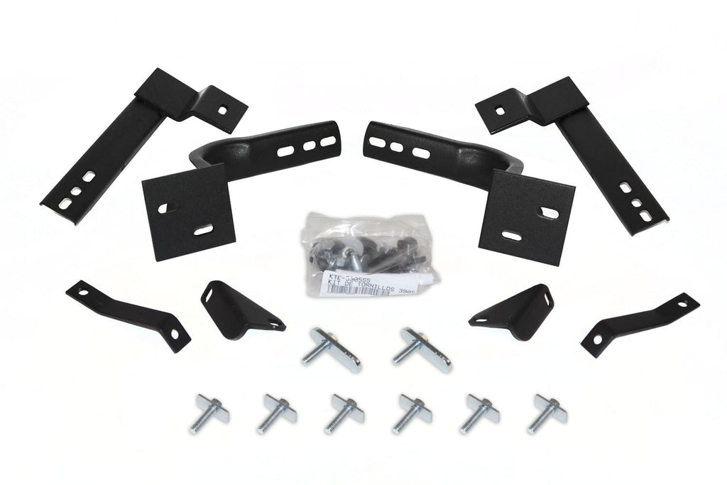 OE Xtreme Side Steps Mounting Brackets Only Textured Black 2008-2013 Nissan Rogue Go Rhino