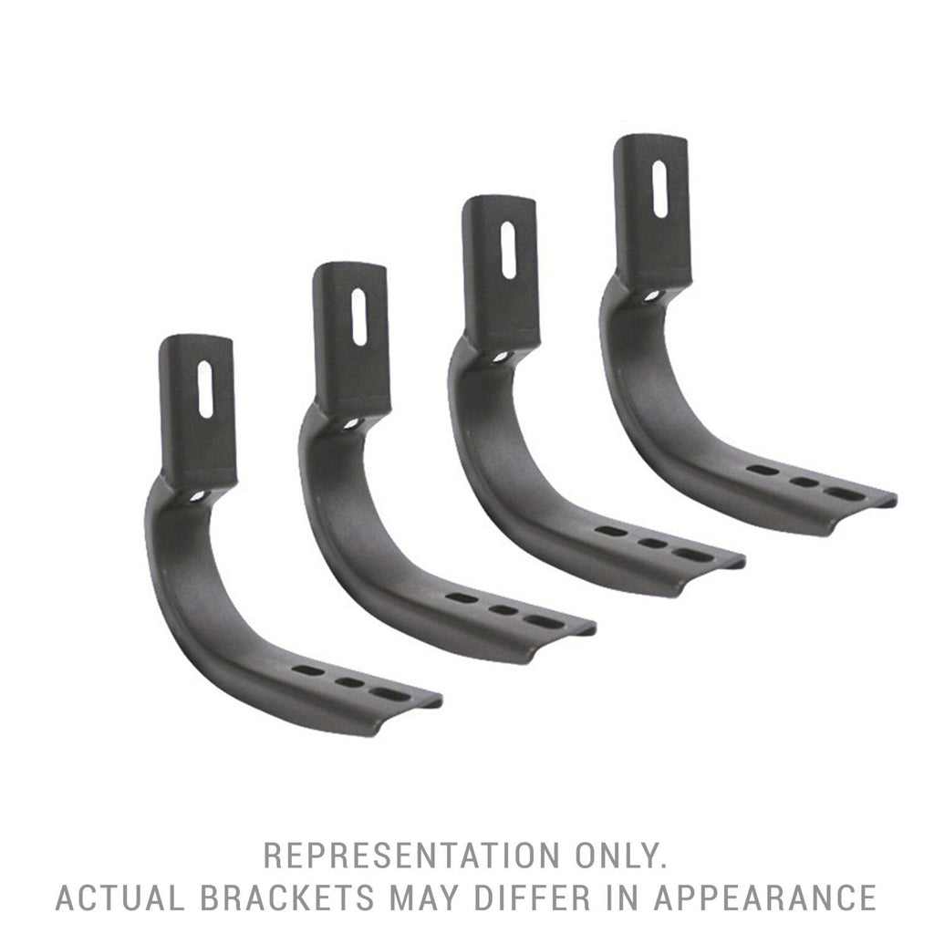 OE Xtreme Side Steps Mounting Brackets Only Textured Black 2005-2025 Nissan Frontier Go Rhino