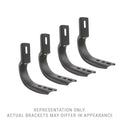 OE Xtreme Side Steps Mounting Brackets Only Textured Black 2005-2025 Nissan Frontier Go Rhino