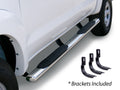 4 Inch OE Xtreme SideSteps With Mounting Bracket Kit Polished Stainless Steel 2002-2008 Dodge Ram 1500/2500/3500 Go Rhino