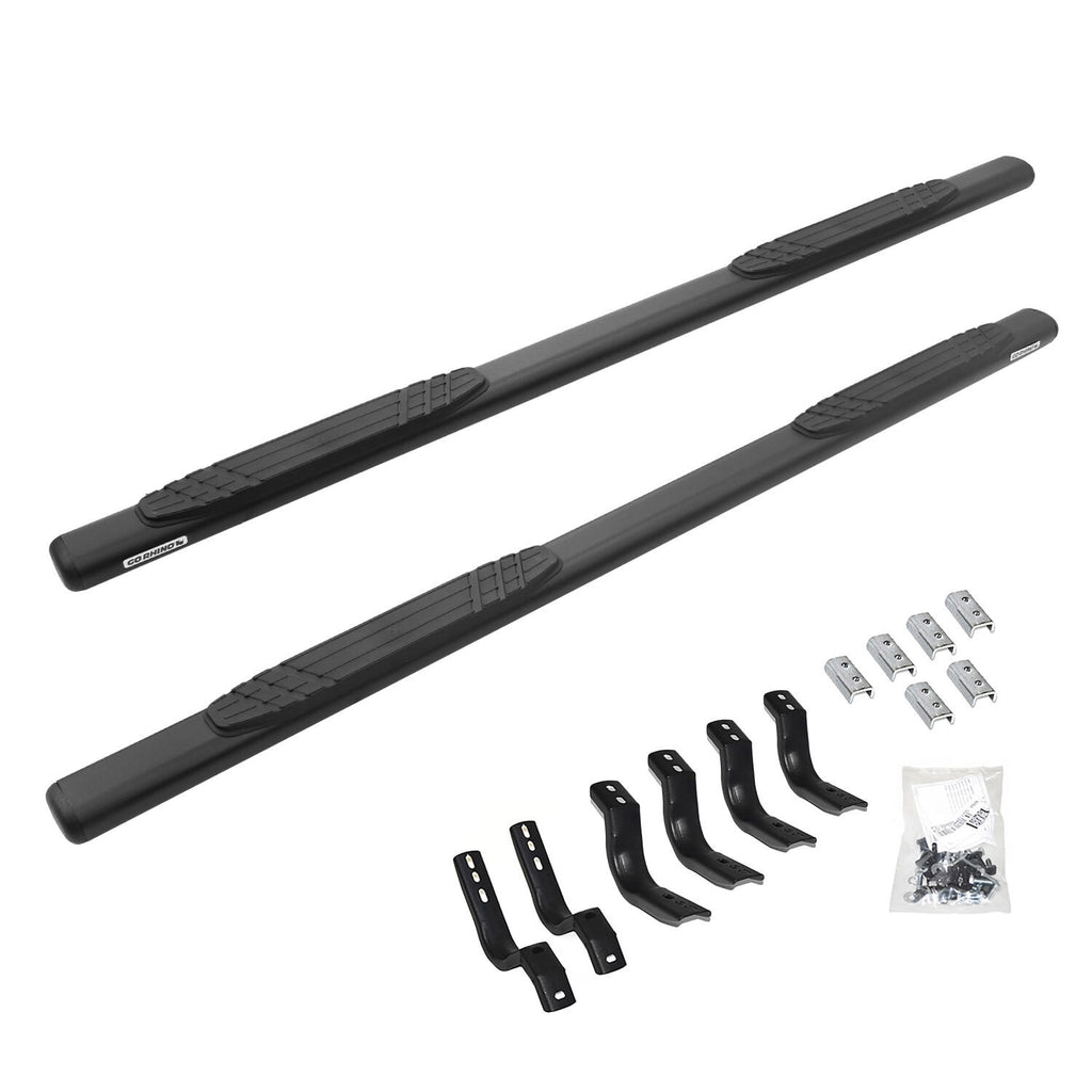 4 Inch OE Xtreme SideSteps With Mounting Bracket Kit Textured Black 2002-2008 Dodge Ram 1500/2500/3500 Go Rhino