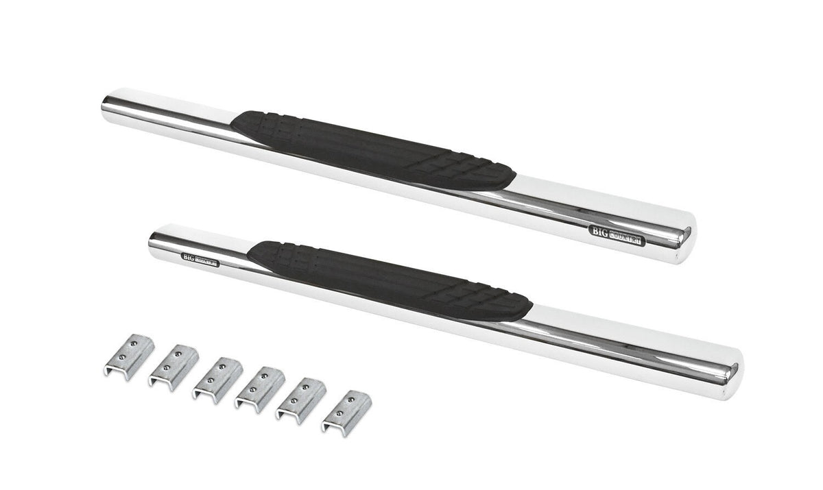 4 Inch OE Xtreme SideSteps With Mounting Bracket Kit Polished Stainless Steel 2009-2025 Dodge Ram 150/2500/3500 Go Rhino