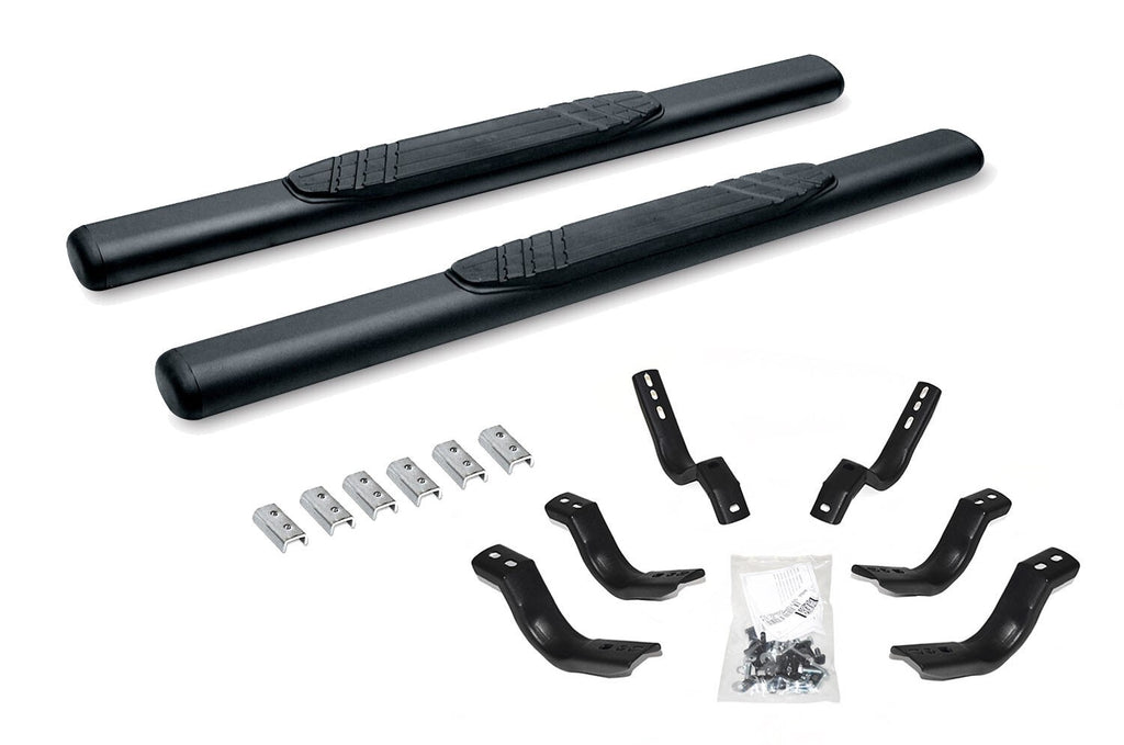 4 Inch OE Xtreme SideSteps With Mounting Bracket Kit Textured Black 2009-2025 Dodge Ram 150/2500/3500 Go Rhino