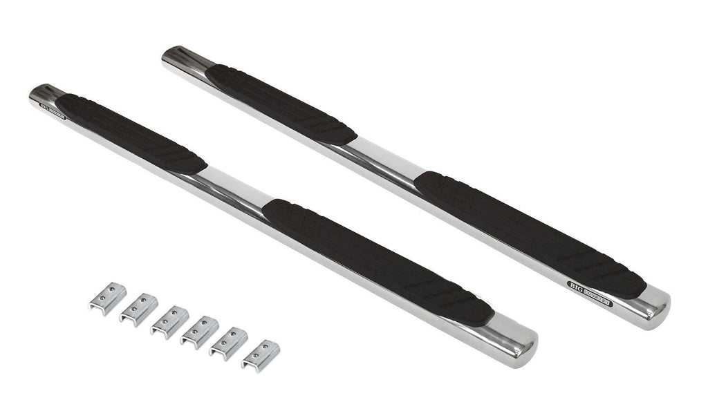 4 Inch OE Xtreme SideSteps With Mounting Bracket Kit Polished Stainless Steel 2009-2014 Dodge Ram 1500 Go Rhino