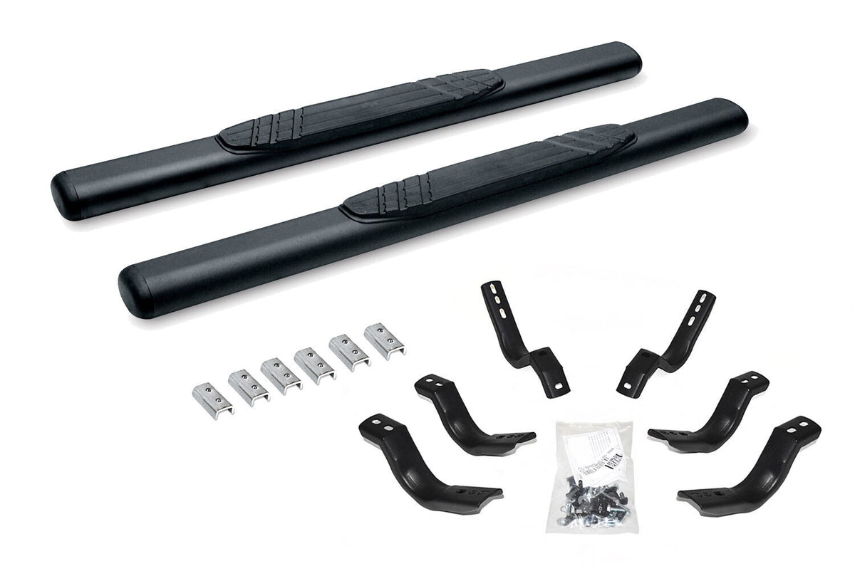 4 Inch OE Xtreme SideSteps With Mounting Bracket Kit Textured Black 2004-2014 Ford F-150 Go Rhino