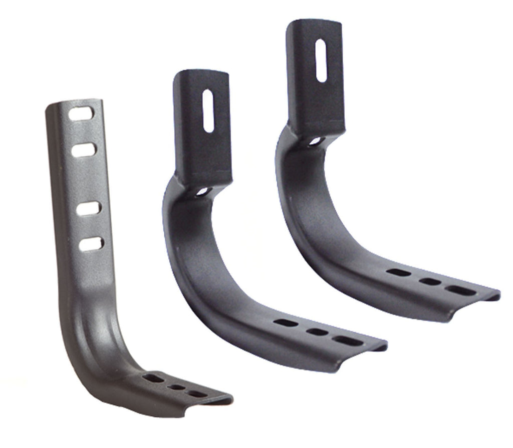 OE Xtreme Side Steps Mounting Brackets Only Textured Black 2005-2023 Toyota Tacoma Go Rhino