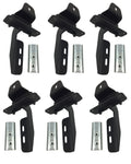 OE Xtreme Side Steps Mounting Brackets Only Textured Black 2018-2026 Jeep Wrangler Go Rhino