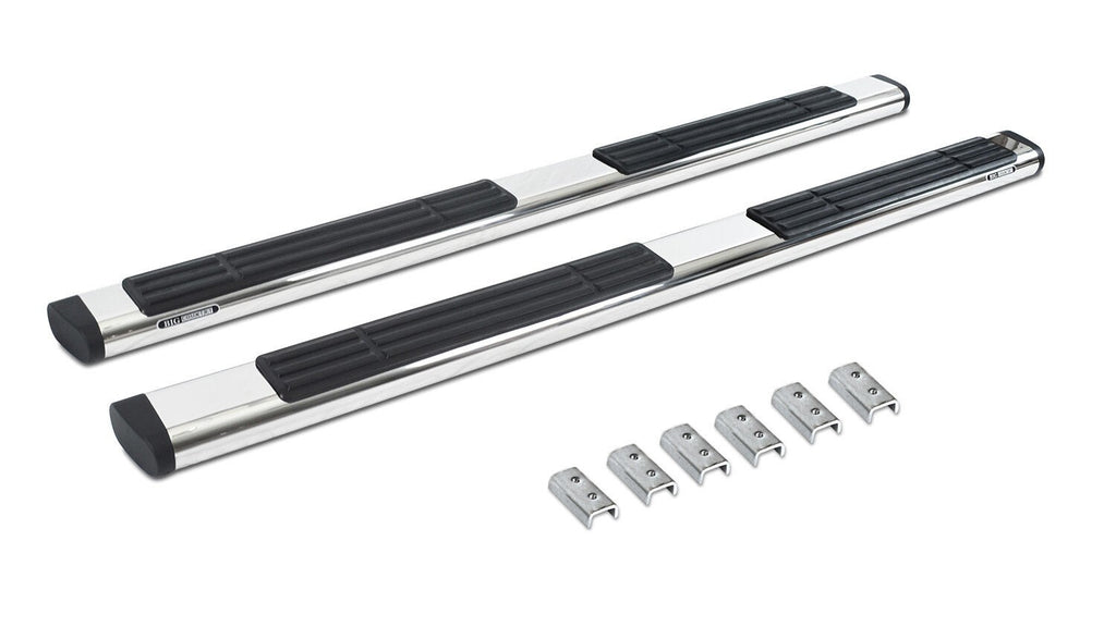 6 Inch OE Xtreme Side Steps with Mounting Brackets Kit Polished Stainless Steel 2010-2024 Dodge Ram 2500/3500 Go Rhino