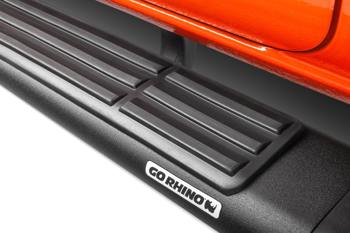 6 Inch OE Xtreme SideSteps With Mounting Bracket Kit Textured Black 2004-2015 Nissan TITAN Go Rhino