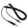 Rugged Radios Firetruck Intercom Headset Coil Cord for Firecom Style Jacks 5 Foot