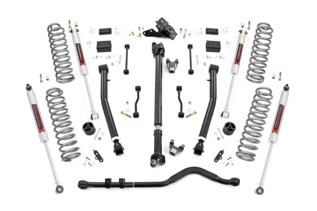 3.5 Inch Lift Kit Adj Lower FR D/S M1 Jeep Wrangler Unlimited Rubicon (18-23) Rough Country