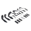 RB10 Running Boards Mounting Brackets Only Textured Black 2015-2018 Silverado/Sierra 2500 HD/3500 HD Extended Cab Go Rhino