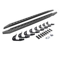 RB20 Slim Line Running Boards With Mounting Brackets Protective Bedliner Coating 2014-2018 Silverado/Sierra 1500/2500 HD Go Rhino
